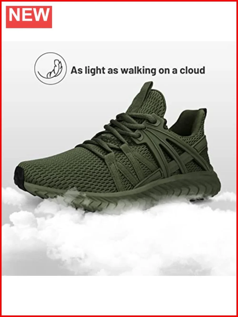 Slip On Sneakers - Breathable Knit Walking Shoes for Women